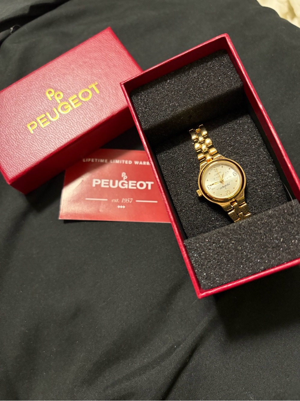 Peugeot Gold-Tone Ladies Bracelet Watch